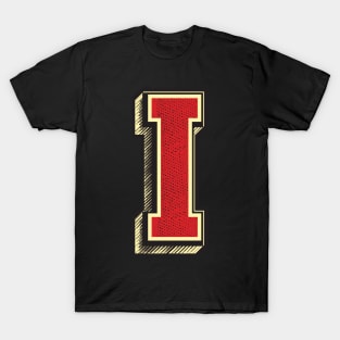 INSPIRING Vintage Letter I ✪ Retro Type Calligraphy Perfect for KIDS Jerseys T-Shirt